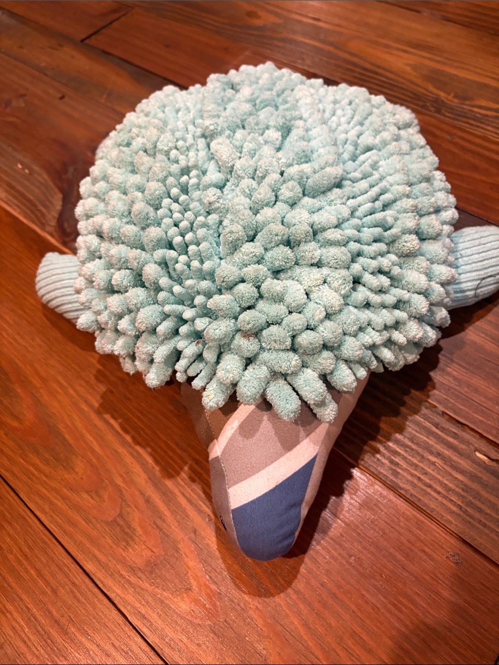 Norwex Plush Turtle Stuffed Animal in Aqua and Blue